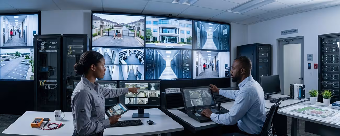 SPT staff in a CCTV control center